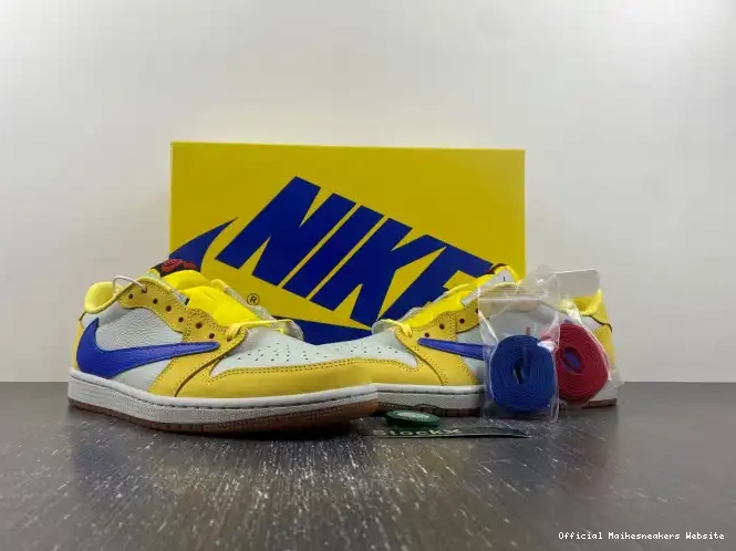 Official Maikesneakers x Jordan Low Canary OG Travis Air DZ4137-700 1 Scott 0404